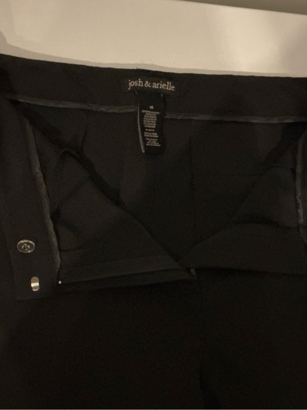 Josh & Arielle Women's Black Ankle Dress Pants